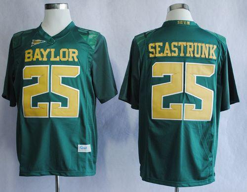 Bears #25 Lache Seastrunk Green Stitched NCAA Jersey