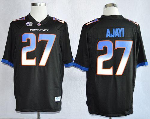 Broncos #27 Jay Ajayi Black Stitched NCAA Jersey