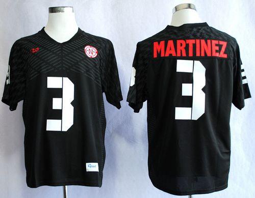 Cornhuskers #3 Taylor Martinez Black New Big 10 Stitched NCAA Jersey