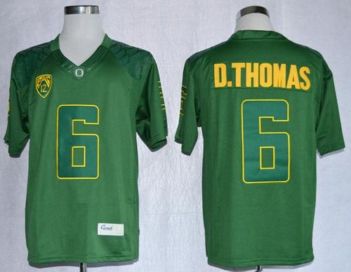 Ducks #6 De'Anthony Thomas Dark Green Limited Stitched NCAA Jersey