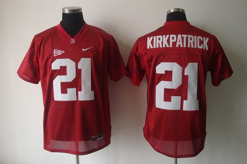 Crimson Tide #21 Dre Kirkpatrick Red Stitched NCAA Jersey