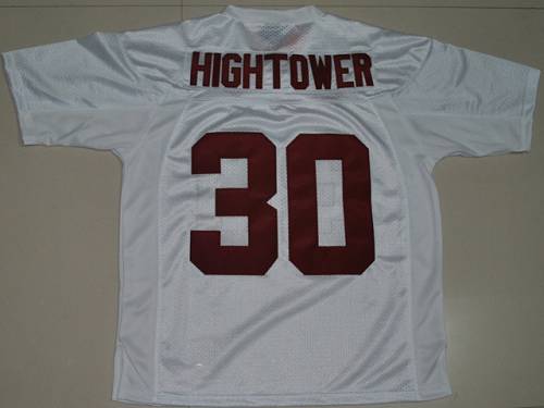 Crimson Tide #30 Donot Hightower White Stitched NCAA Jersey