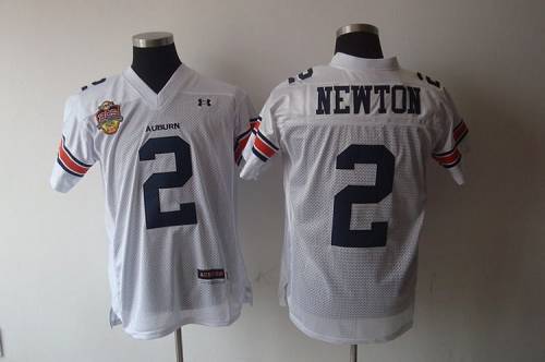 Tigers #2 Newton White Stitched NCAA Jersey