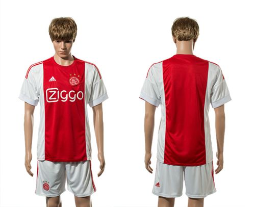 Ajax Blank Home Soccer Club Jersey