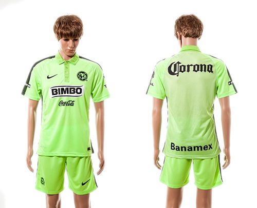 Club De Futbol America Blank Green Soccer Club Jersey