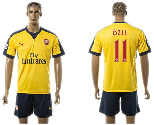 Arsenal #11 Ozil Away Soccer Club Jersey