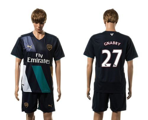 Arsenal #27 Gnabry Dark Blue Soccer Club Jersey