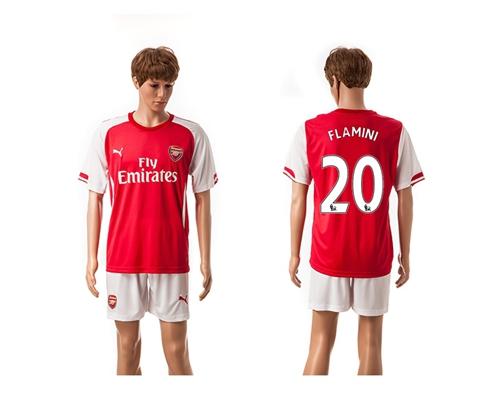 Arsenal #20 Flamini Red Home Soccer Club Jersey