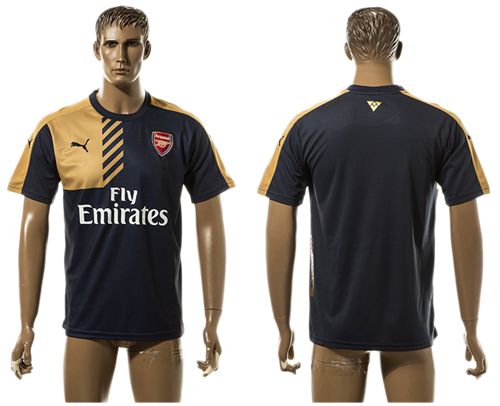 Arsenal Blank Black Goalkeeper Soccer Club Jersey