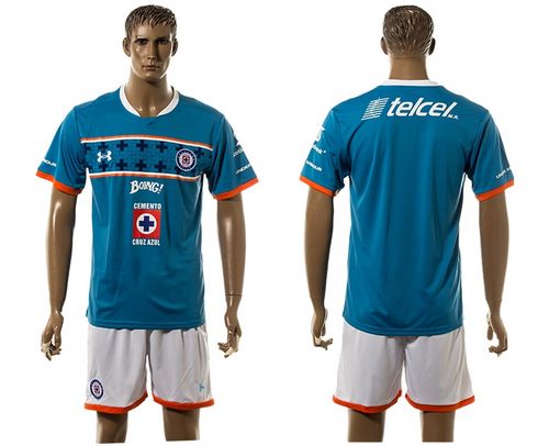 Cruz Azul Blank Blue Home Soccer Club Jersey