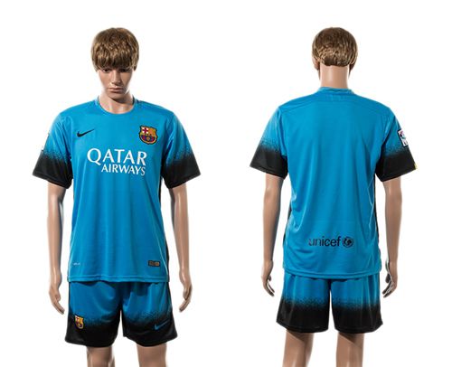 Barcelona Blank Sec Away Soccer Club Jersey