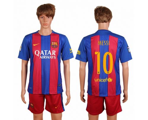 Barcelona #10 Messi Home Soccer Club Jersey