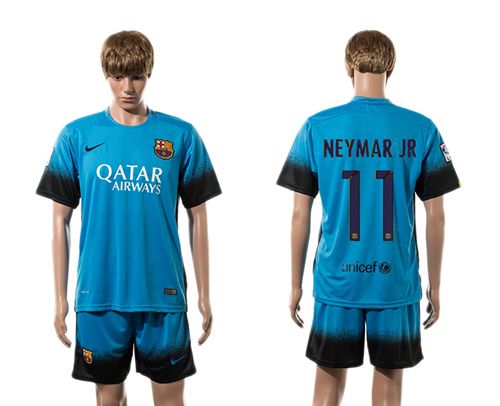 Barcelona #11 Neymar Jr Sec Away Soccer Club Jersey