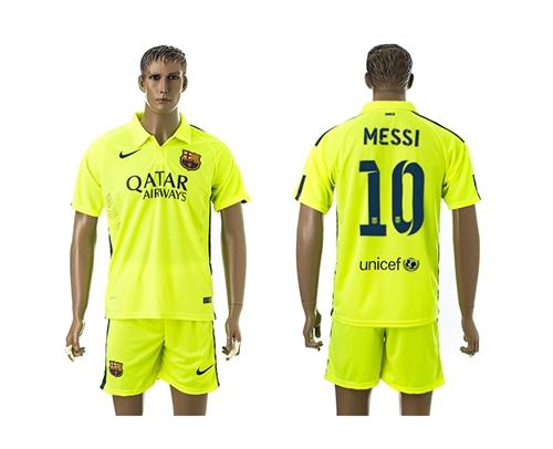 Barcelona #10 Messi Away Soccer Club Jersey