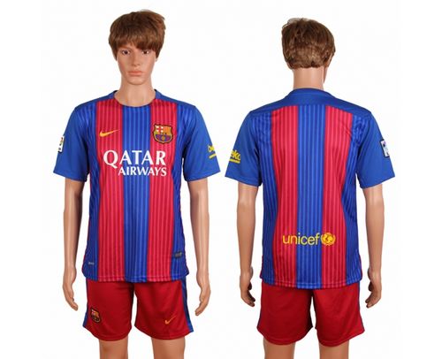 Barcelona Blank Home Soccer Club Jersey