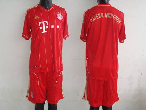 Bayern Blank Red 2011/2012 Home Soccer Club Jersey
