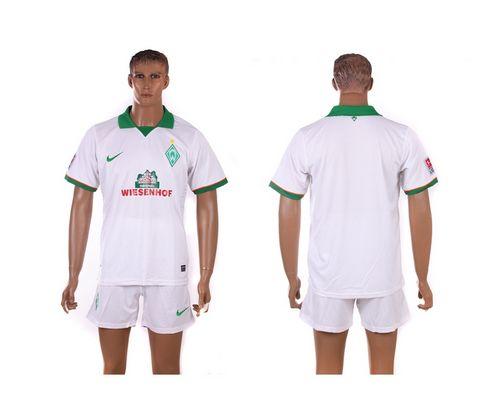 Bremen Blank White Away Soccer Club Jersey