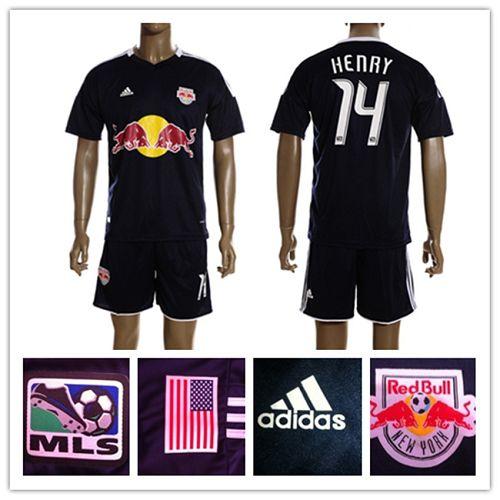 Red Bull #14 Henry 2012/2013 Black Away Soccer Club Jersey