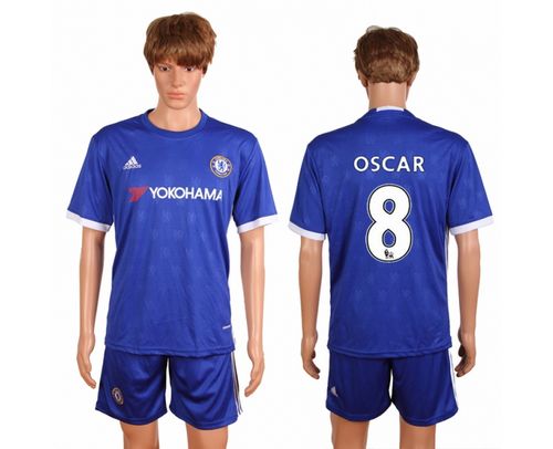 Chelsea #8 Oscar Home Soccer Club Jersey