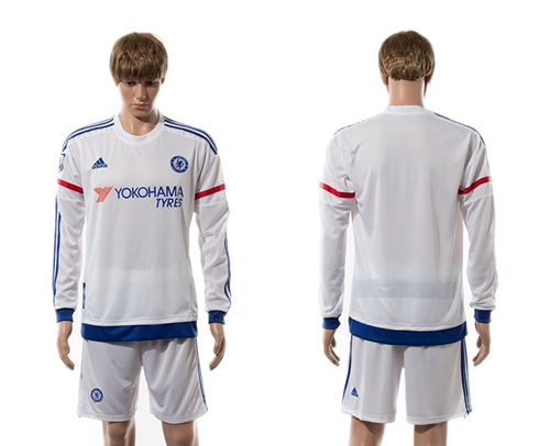 Chelsea Blank Away Long Sleeves Soccer Club Jersey