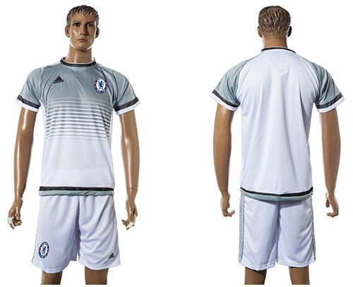 Chelsea Blank White Training Soccer Club Jersey