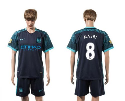 Manchester City #8 Nasri Away Soccer Club Jersey