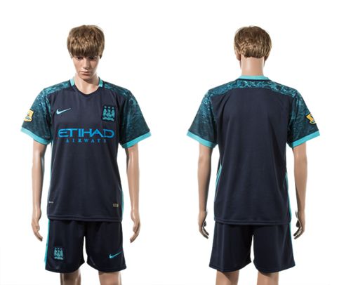 Manchester City Blank Away Soccer Club Jersey