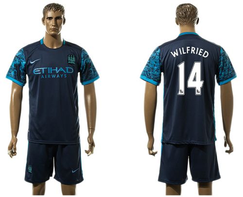 Manchester City #14 Wilfried Away Soccer Club Jersey