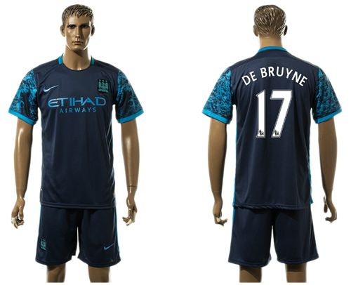 Manchester City #17 De Bruyne Away Soccer Club Jersey