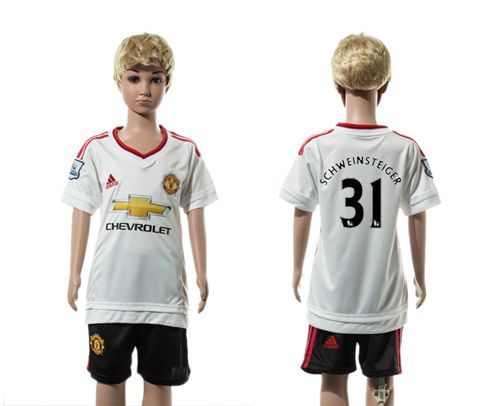 Manchester United #31 Schweinsteiger Away Kid Soccer Club Jersey