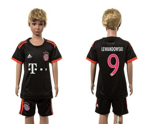 Bayern Munchen #9 Lewandowski SEC Away Kid Soccer Club Jersey