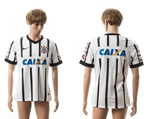 Corinthians Blank White Home Soccer Club Jersey