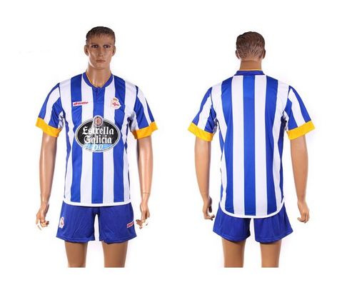 Deportivo La Coruna Blank Blue Soccer Club Jersey