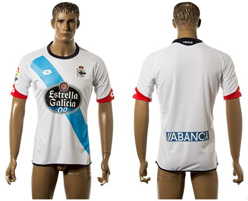 Deportivo La Coruna Blank Away Soccer Club Jersey