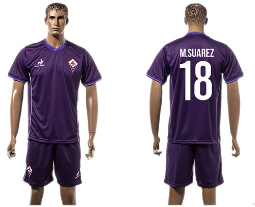 Florence #18 M.Suarez Home Soccer Club Jersey