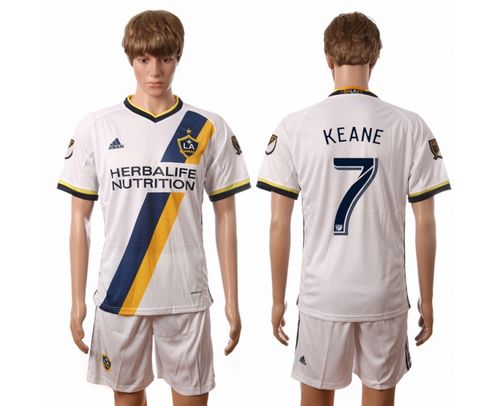 Los Angeles Galaxy #7 Keane Home Soccer Club Jersey