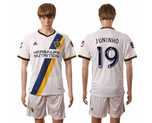 Los Angeles Galaxy #19 Juninho Home Soccer Club Jersey