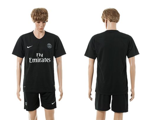 Paris Saint Germain Blank Black Soccer Club Jersey