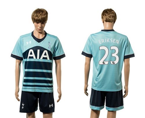 Tottenham Hotspur #23 Eriksen Away Soccer Club Jersey