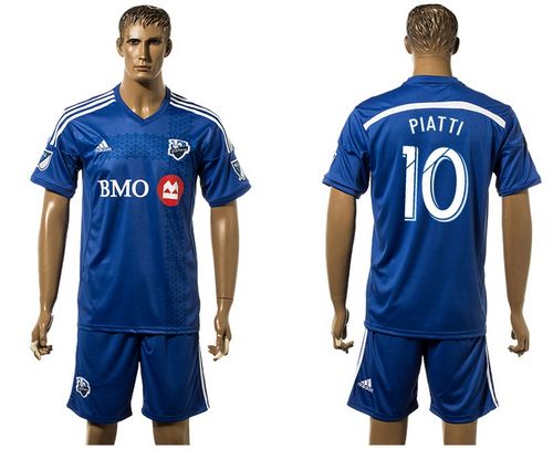 Montreal Impact #10 Piatti Blue Home Soccer Club Jersey