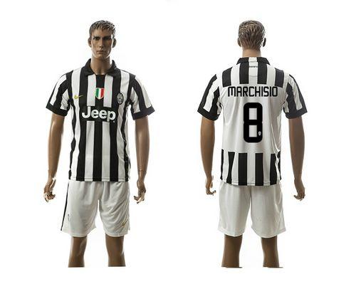 Juventus #8 Marchisio Home Soccer Club Jersey