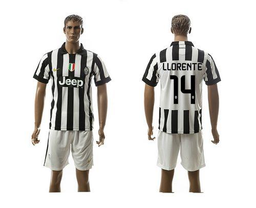 Juventus #14 Llorente Home Soccer Club Jersey