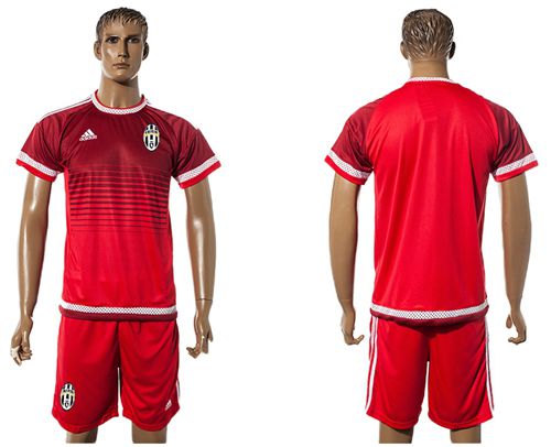 Juventus Blank Red Training Soccer Club Jersey