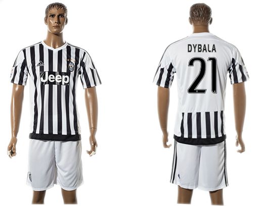 Juventus #21 Dybala Home Soccer Club Jersey