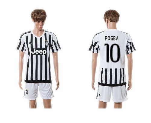 Juventus #10 Pogba Home Soccer Club Jersey