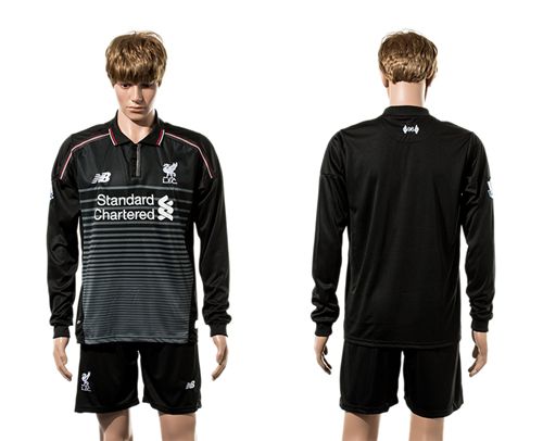 Liverpool Blank SEC Away Long Sleeves Soccer Club Jersey