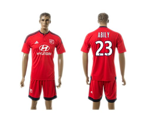 Lyon #23 Abily Away Soccer Club Jersey