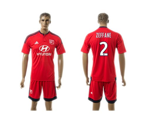 Lyon #2 Zeffane Away Soccer Club Jersey