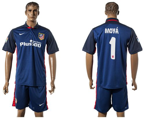 Atletico Madrid #1 Moya Away Soccer Club Jersey