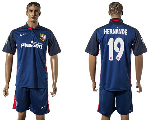 Atletico Madrid #19 Hernande Away Soccer Club Jersey